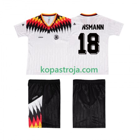 Billiga Fotbollströjor Tyskland KLINSMANN 18 Retro Barn Hemma tröja 1994 Kortärmad